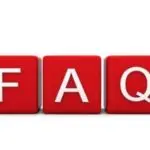 FAQ blocks in red squares, emphasizing common inquiries about HVAC services and air conditioning maintenance.
