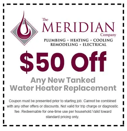 Discount on Any New Tanked Water Heater Replacement