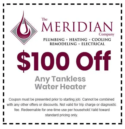 Discount on Any Tankless Water Heater
