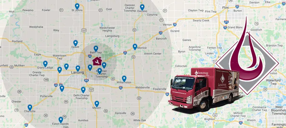 Services Areas - Meridian Heating, Cooling, Plumbing & Electrical