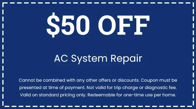 Discounts on AC System Repair