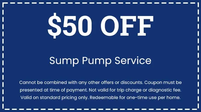 Discounts on Sump Pump Service