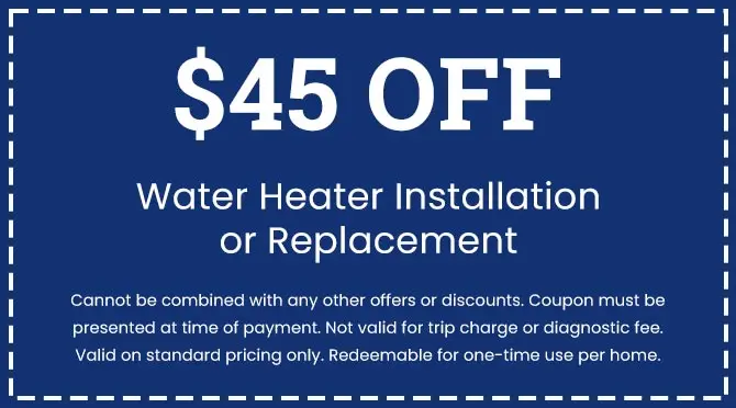 Discounts on Water Heater Installation or Replacement