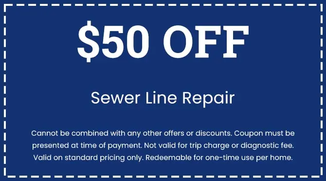 Discounts on Sewer Line Repair