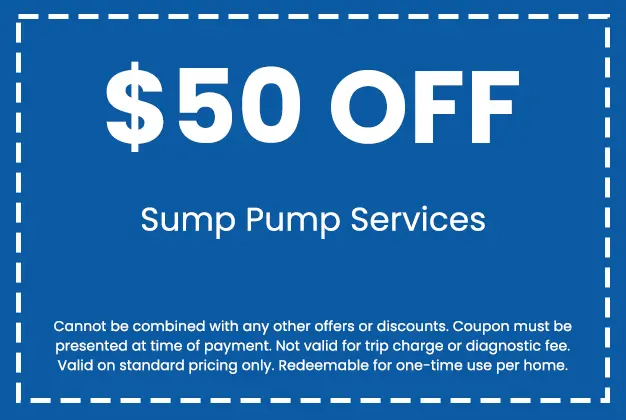 Discount on Sump Pump Services