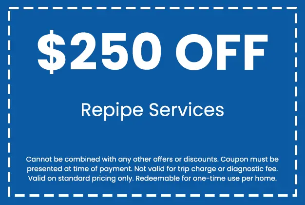 Discount on Repipe Services