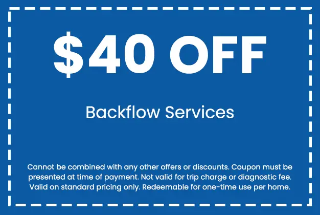 Discount on Backflow Services