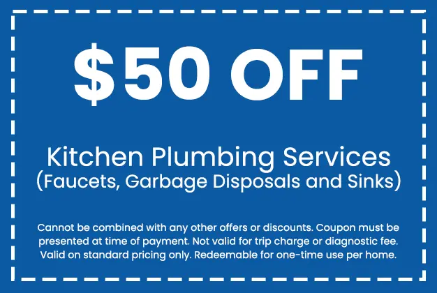 Discount on Kitchen Plumbing Services