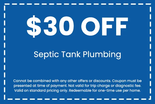 Discount on Septic Tank Plumbing