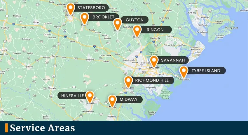 Crowe’s Comfort Solutions Service areas