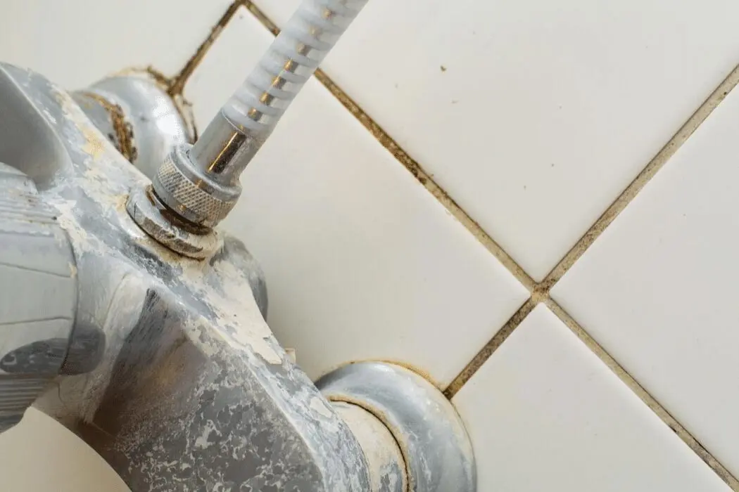 Buildup on Faucet from Hard Water