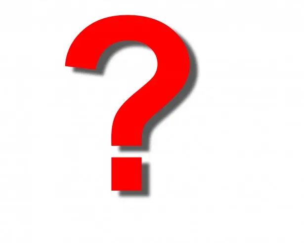 Red question mark symbol representing common HVAC maintenance inquiries and tips.