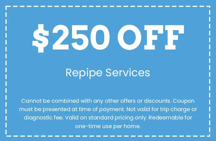 Discount on Repipe Services