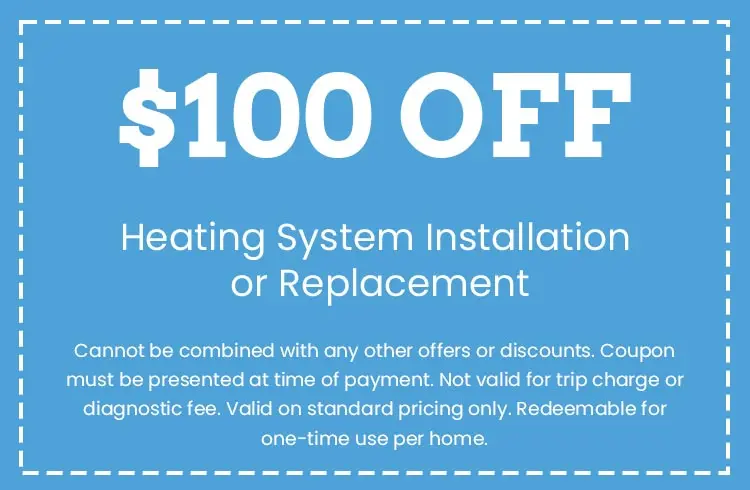 Discount on Heating System Installation or Replacement