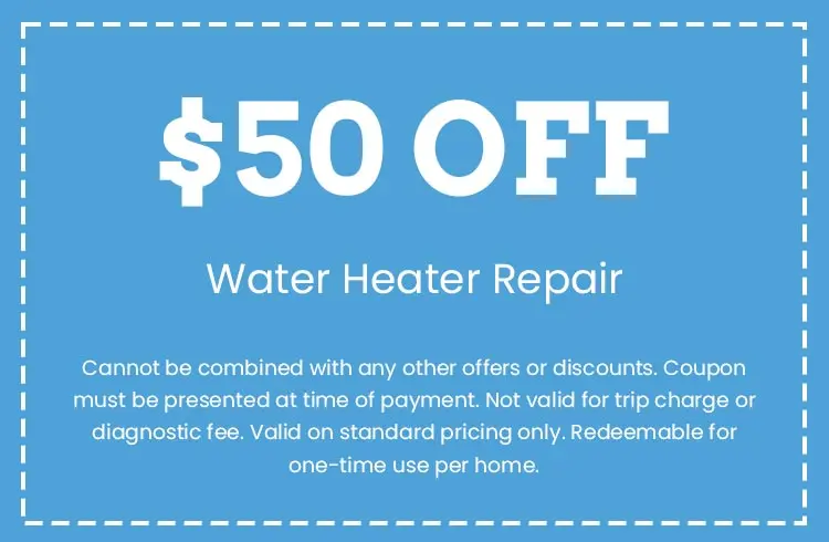 Discount on Water Heater Repair