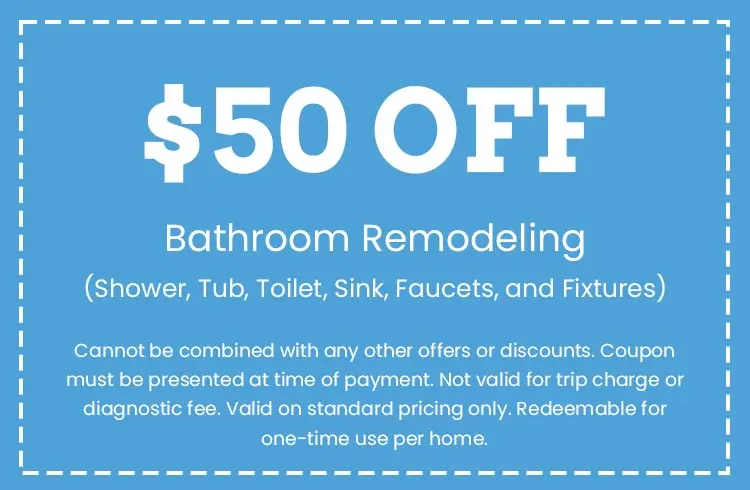 Discount on Bathroom Remodeling