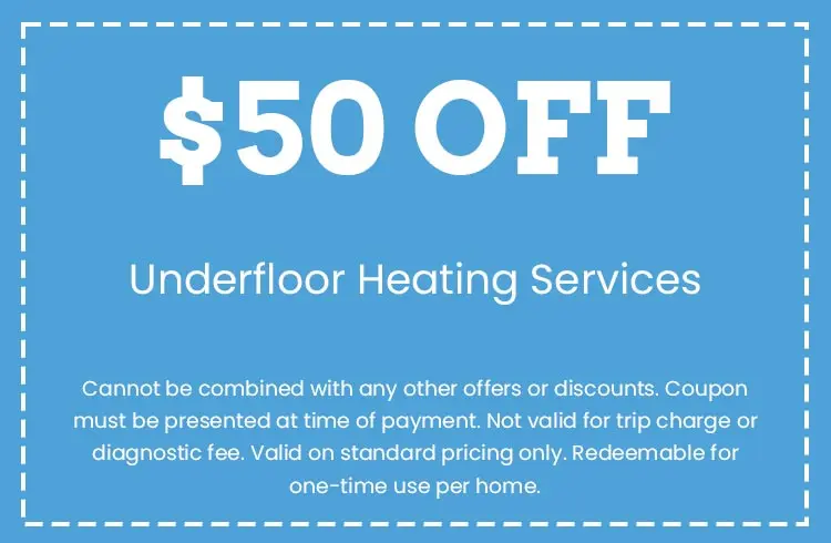 Discount on Underfloor Heating Services