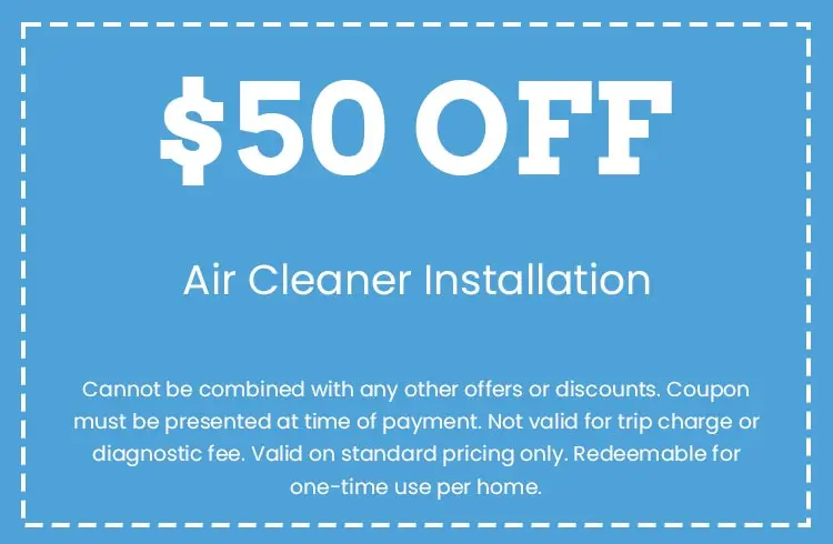 Discount on Air Cleaner Installation