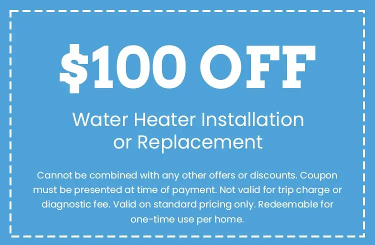 Discount on Water Heater Installation or Replacement