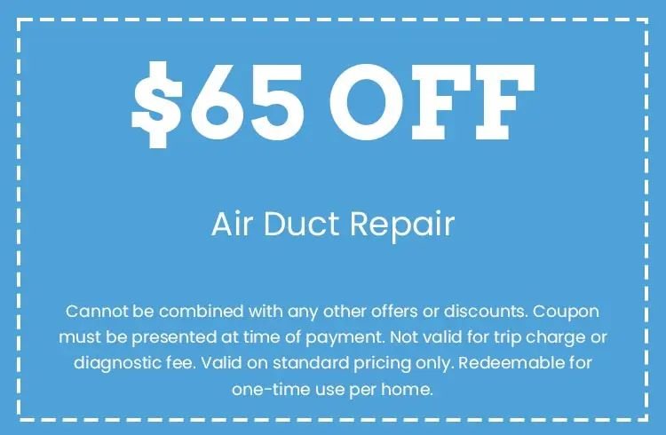 Discount on Air Duct Repair