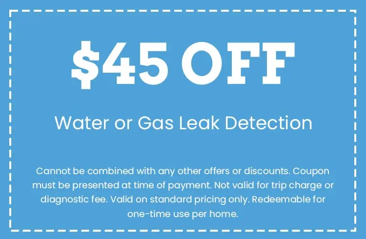 Discount on Water or Gas Leak Detection