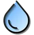 Water droplet icon representing improved water quality and plumbing services by Maxwell-White Plumbing in West Salem, WI.
