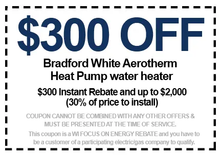 Discounts on Bradford White Aerotherm Heat Pump Water Heater
