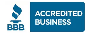 BBB Accredited Business logo for Maxwell-White Plumbing, emphasizing trust and quality in plumbing services, including water softener installations.