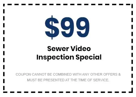 Special Sewer Video Inspection coupon