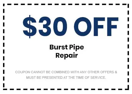 Discounts on Burst Pipe Repair