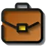 Brown briefcase icon with a yellow clasp, representing plumbing service tools for Maxwell-White Plumbing in West Salem, WI.