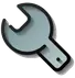 Wrench icon representing plumbing services and water softener installation by Maxwell-White Plumbing.