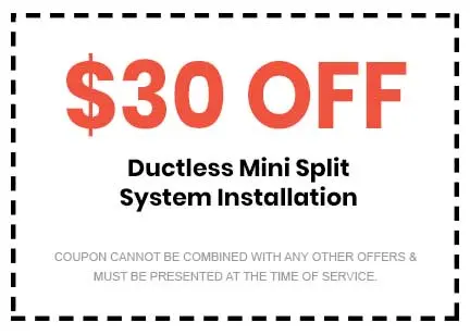 Discounts on Ductless Mini Split System Installation