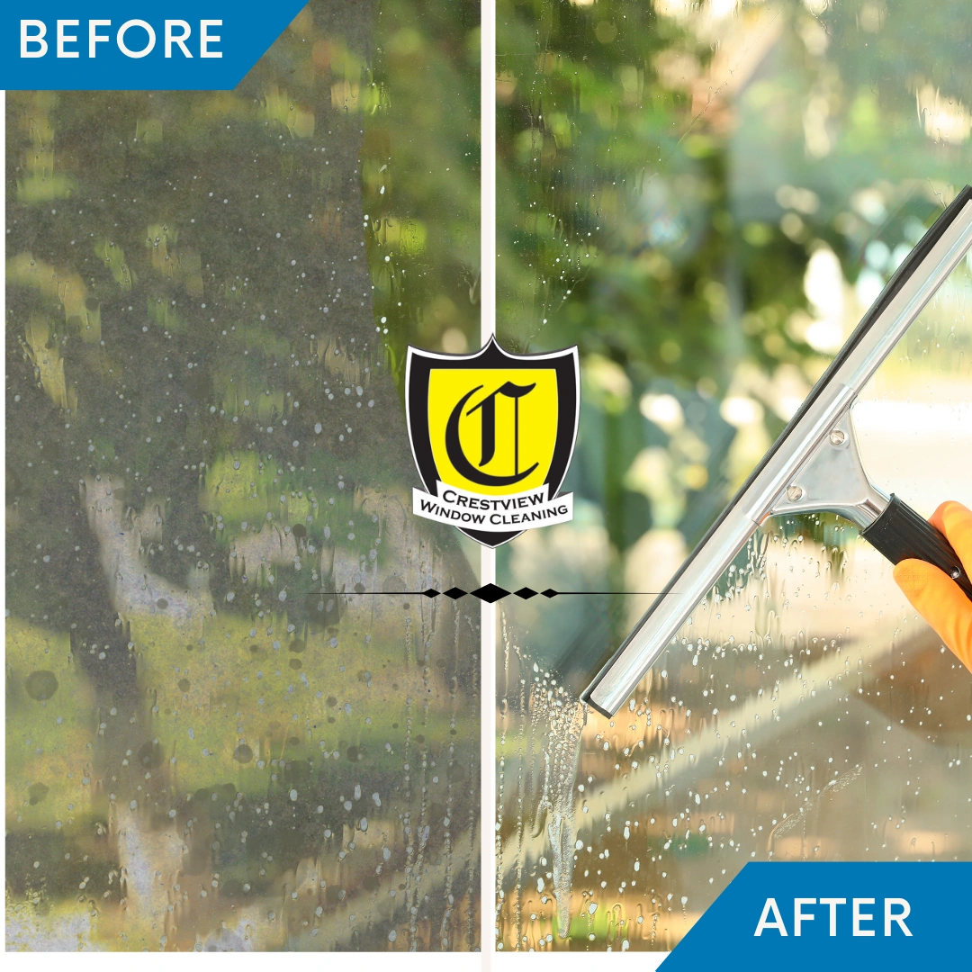 Window and gutter cleaning services provided by Crestview Window Cleaning