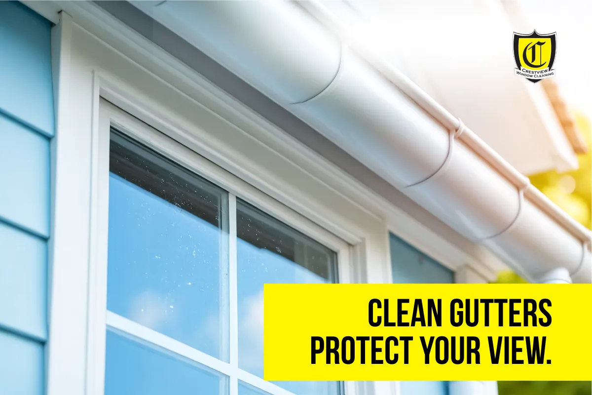 Professional window and gutter cleaning Portland OR crew in action