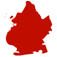 Map outline of Brooklyn, New York, representing service area for Vuksani Service Group's plumbing, heating, and electrical services.