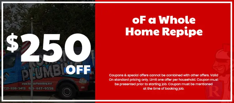 Discount on Whole Home Repiping Services