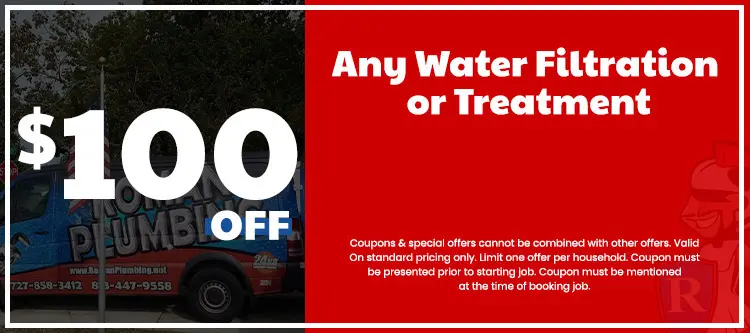 Discount on Water Filtration System Installation