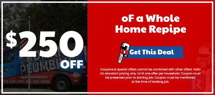 discount on plumbing repair services in New Port Richey, FL