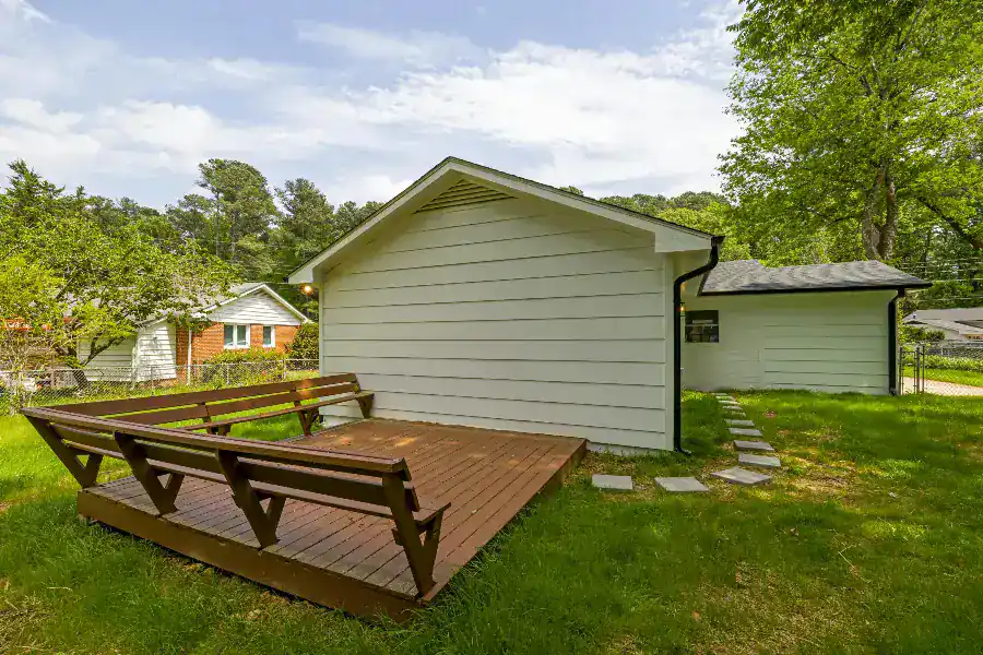 Wooden deck