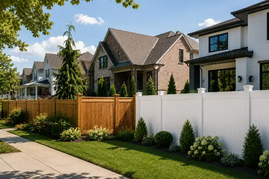 sidewalk view of houses