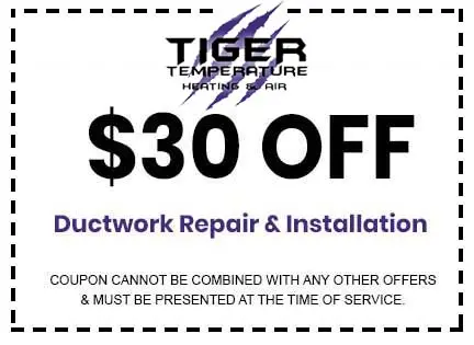 $30 off ductwork repair & installation