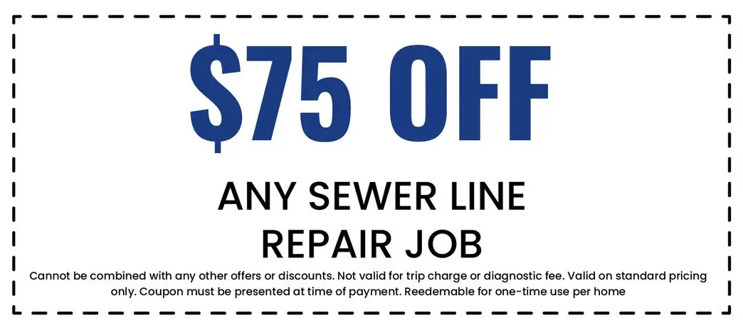 Discount on Any Sewer Line Repair Job