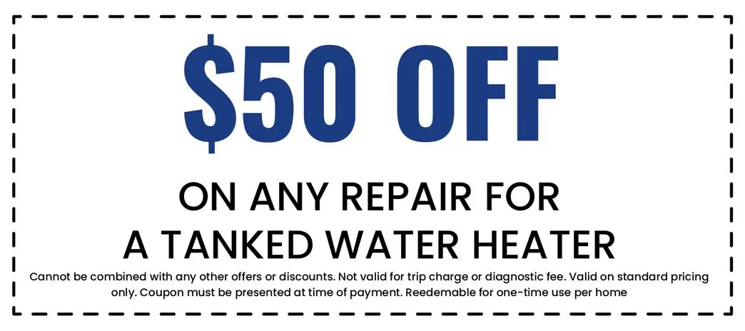 Discount on Any Repair for a Tanked Water Heater