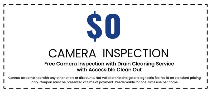 Free Camera Inspection with Drain Cleaning Service Offer