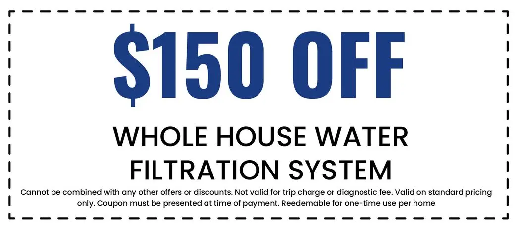 Discount on Whole House Water Filtration System