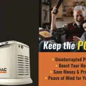 Whole-home standby generator keeps the power on during outages in The Woodlands, TX