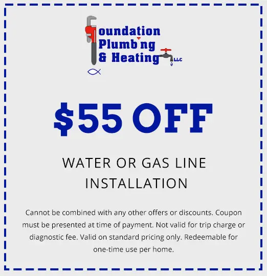 Discounts on Water or Gas Line Installation