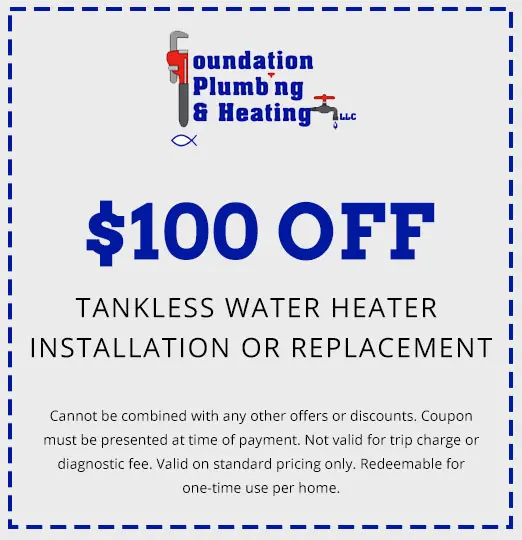 discounts on Tankless Water Heater Installation or Replacement