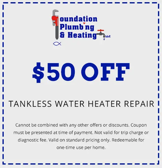 Discounts on Tankless Water Heater Repair